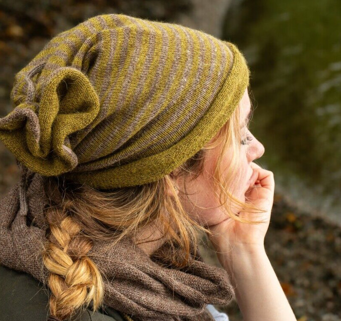 Alpaca Stripey Multiway Beanie