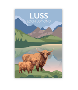 Loch Lomond Highland Cow Magnet