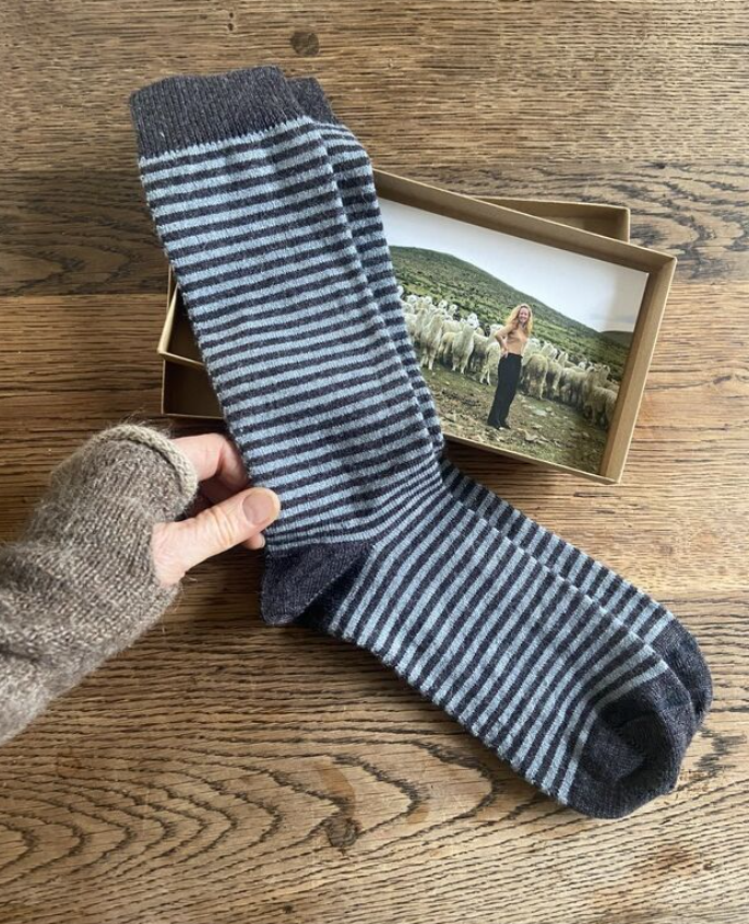 Men's Stripey Alpaca Socks