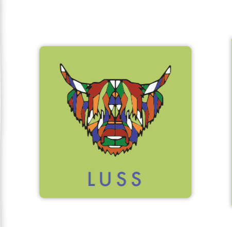 Luss Colourful Cow Coaster
