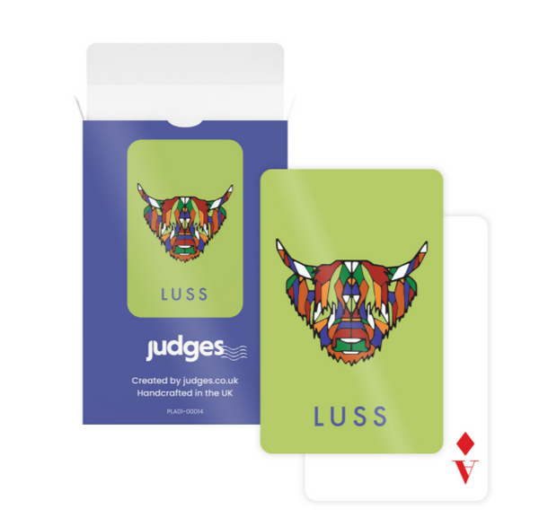 Luss Colourful Cow Playing Cards