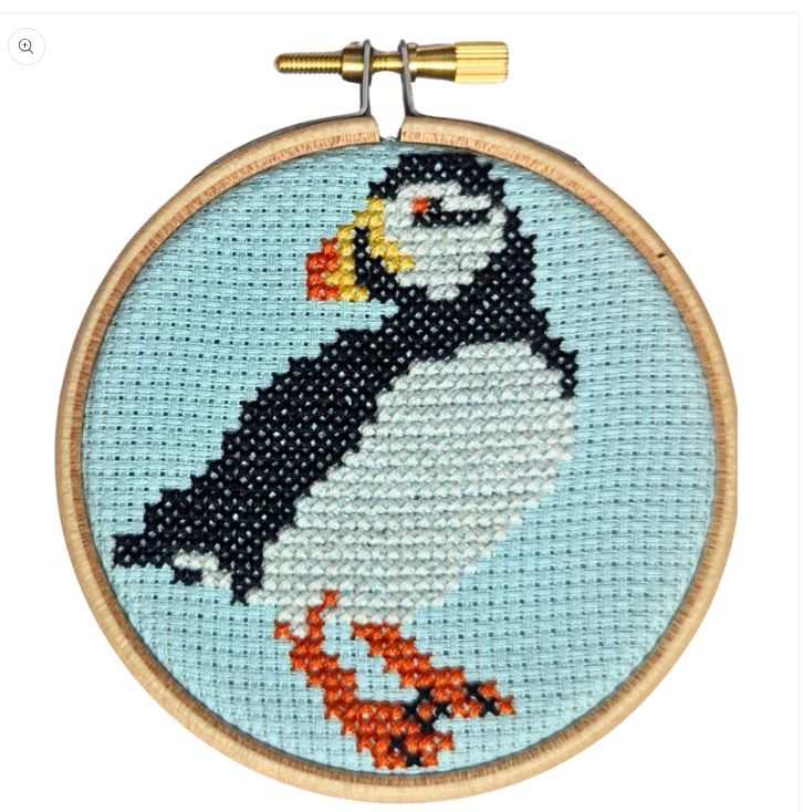 Puffin Cross Stitch Mini Kit