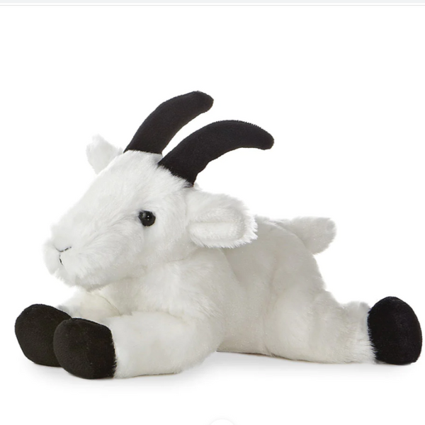 Mini Flopsie White Goat