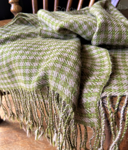 Alpaca Houndstooth Scarf