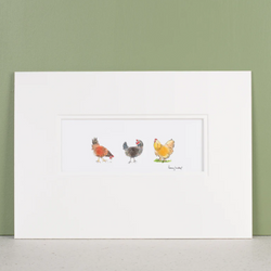 Chickens Woollen Print