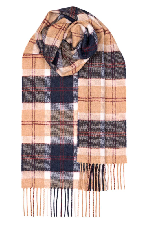 Bannockbane Navy Lambswool Scarf