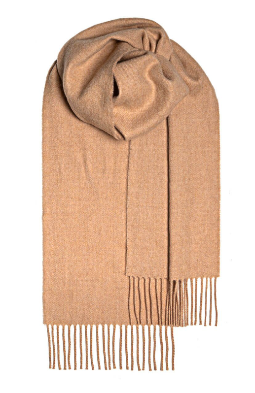 Malt Plain Coloured Lambswool Scarf