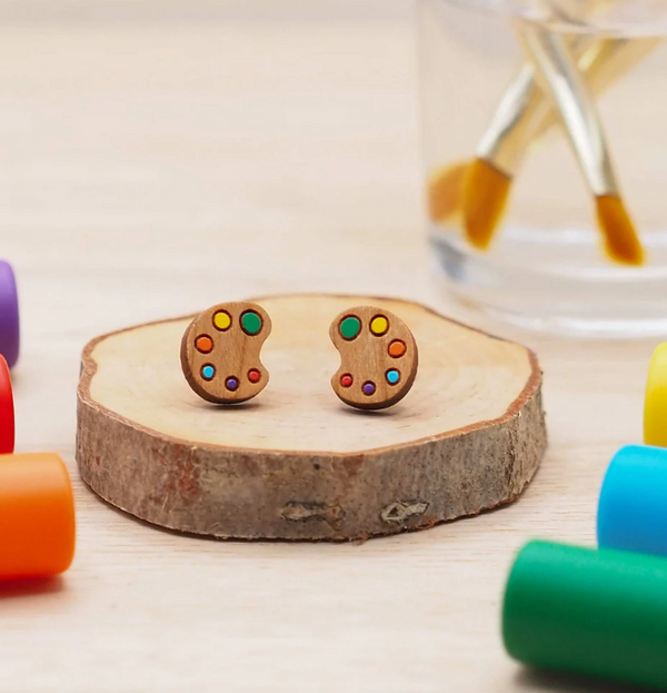 Art Palette Stud Earrings