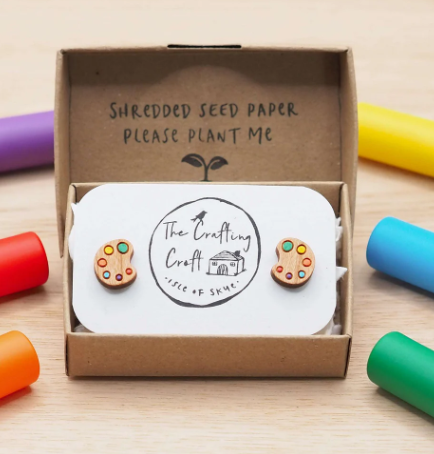 Art Palette Stud Earrings