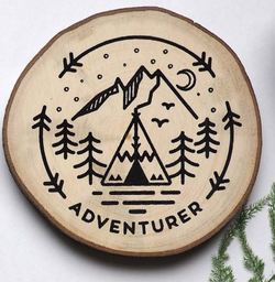 Adventurer Wooden Coaster