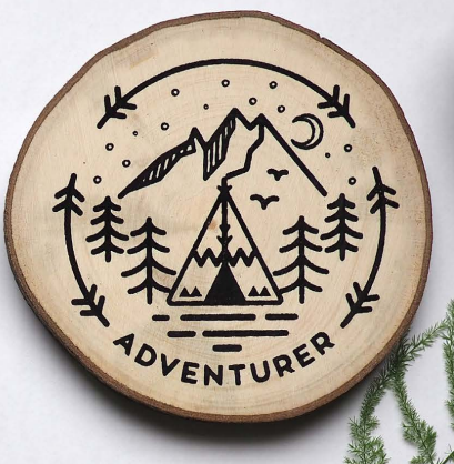 Adventurer Wooden Coaster