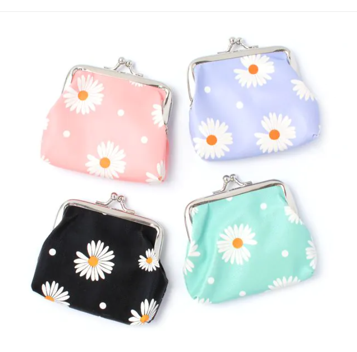 Daisy Print Coin Purse