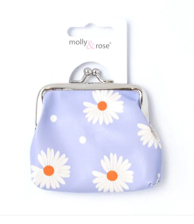 Daisy Print Coin Purse