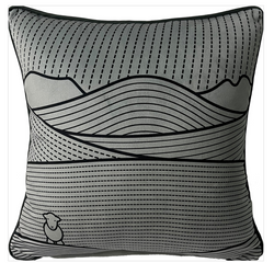Herdy Line Cushion in Dark Grey