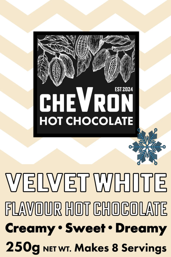 Velvet White Hot Chocolate by Chevron Hot Chocolate