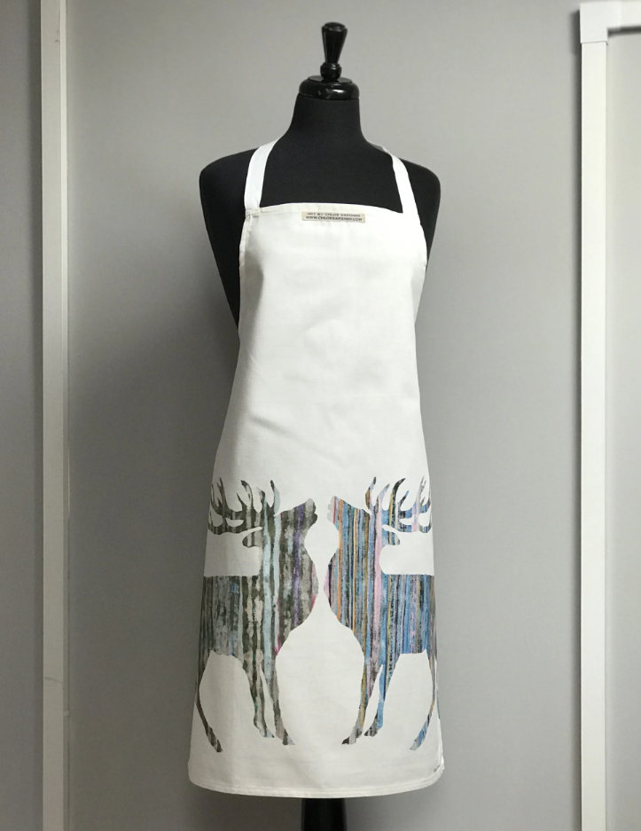 Silver Stag Apron