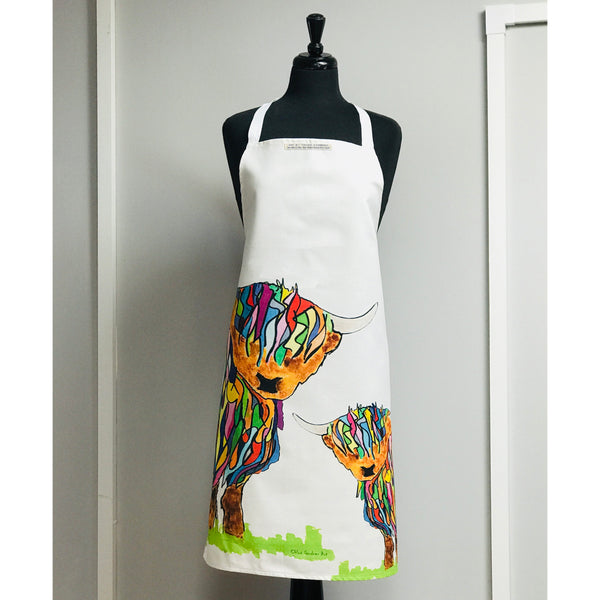 Highland Cow and Baby Apron