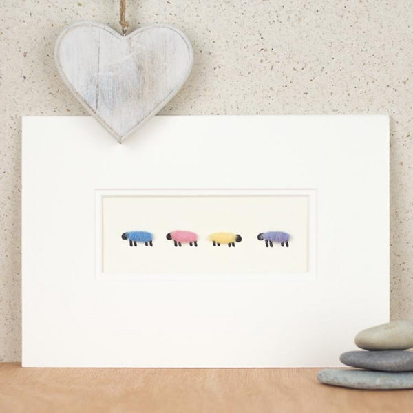 Pastel Sheep Woollen Print