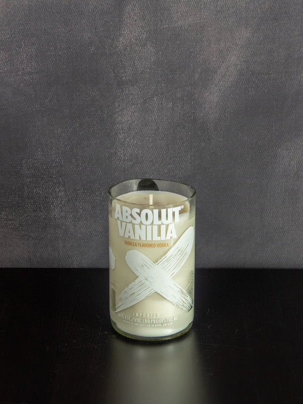 Absolut Vanilia Vodka Bottle Candle