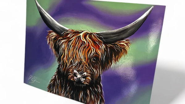 Angus the Highland Cow Print