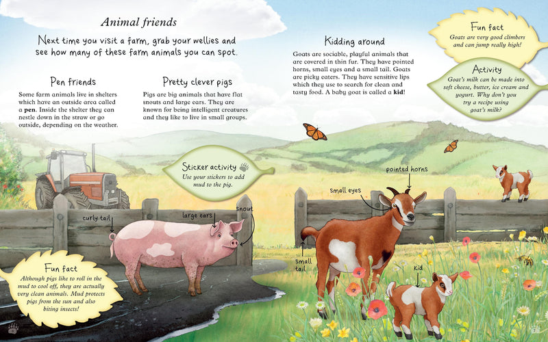 We're Going on a Bear Hunt: Let's Discover Farm Animals Sticker Book