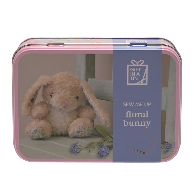 Sew Me Up Floral Bunny in a Tin
