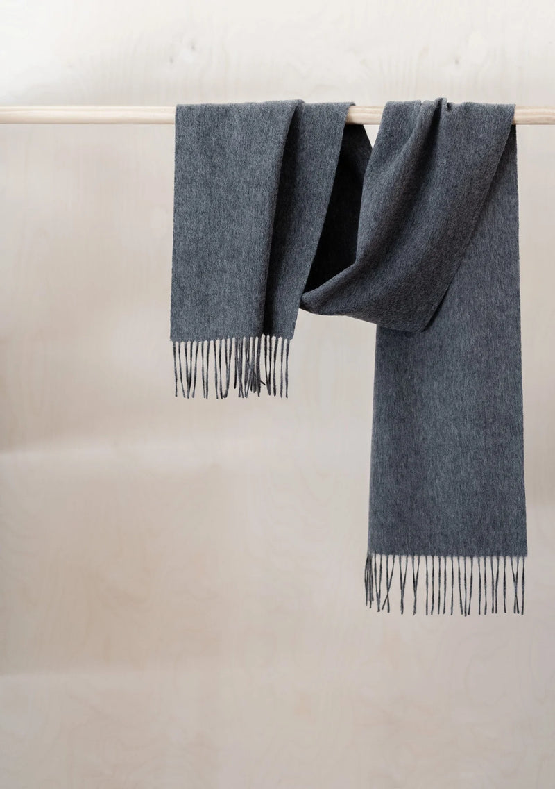 Cashmere Scarf in Charcoal Melange