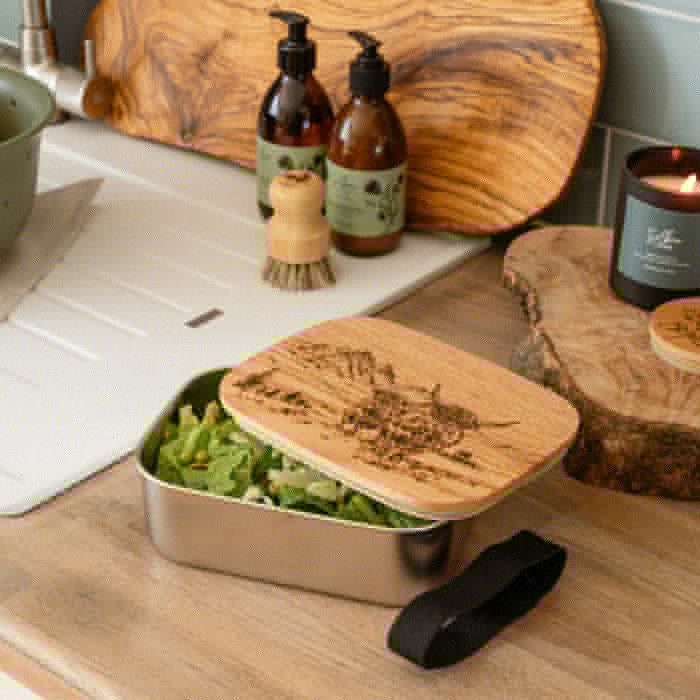 Scenic Highland Cow Lunch Box