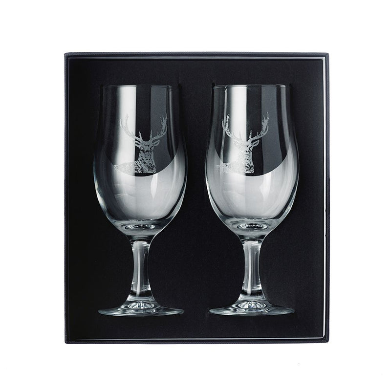 Stag Beer Glass Gift Set