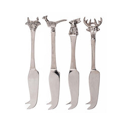 4 Mini Country Animal Cheese Knives