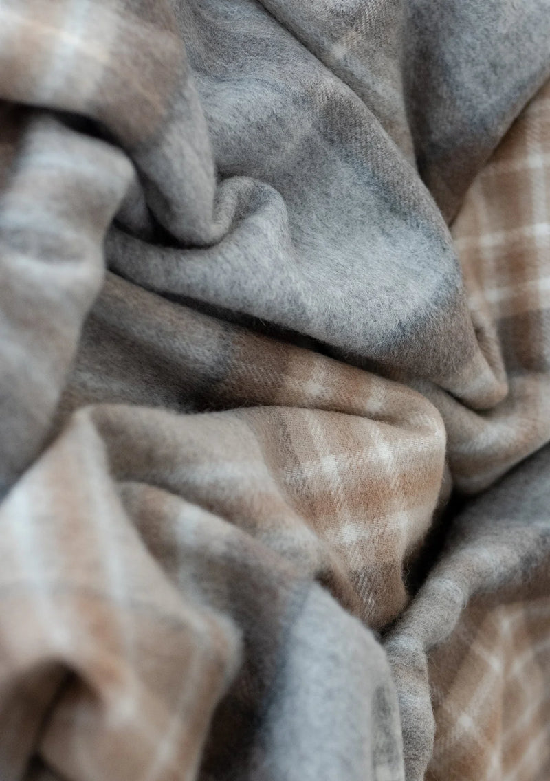 Lambswool Blanket Scarf in Mackellar Tartan