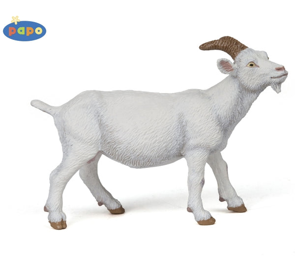 White Nanny Goat Figurine