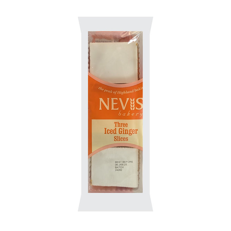 Iced Ginger Cake Slices - Three Pack