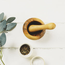 Olive Wood Pestle & Mortar