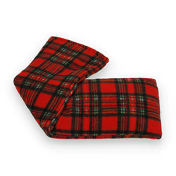 Red Tartan Fleece Wheat Hottie