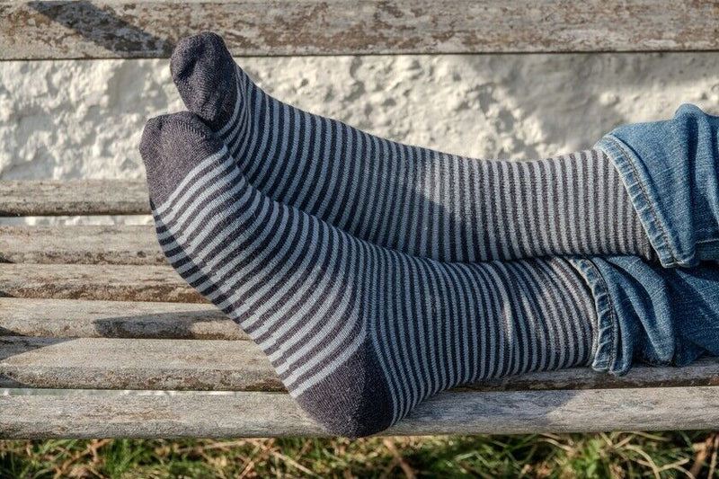 Men's Stripey Alpaca Socks by Samantha Holmes