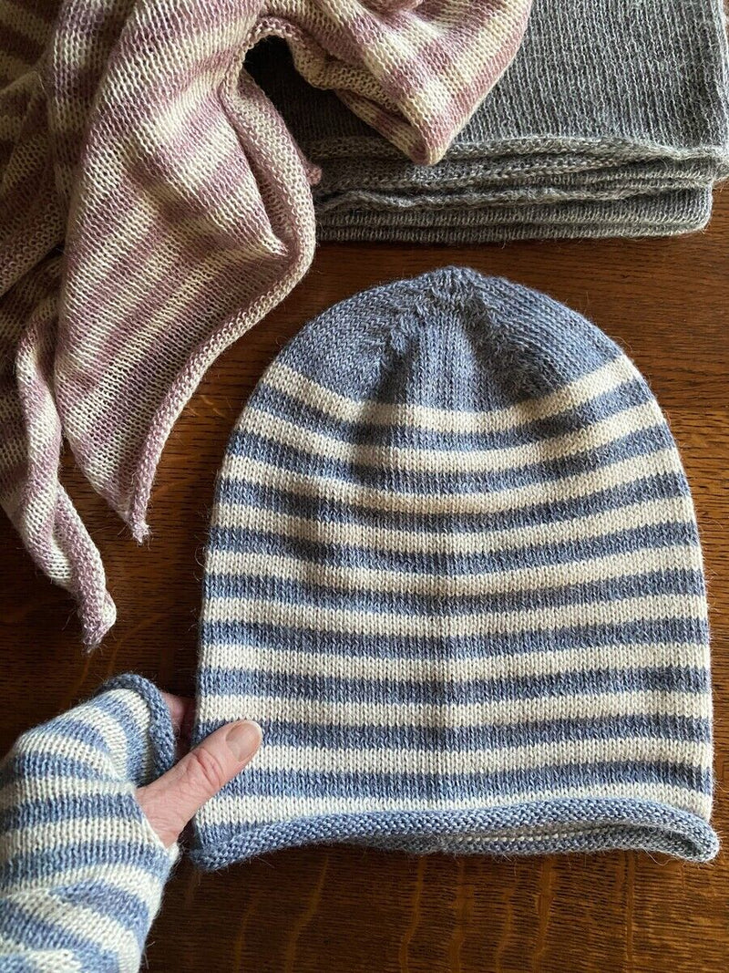 Alpaca Striped Jersey Hat