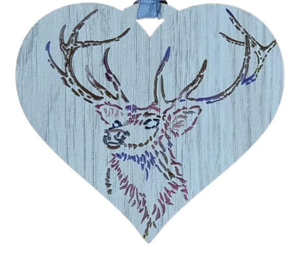 Stag Hanging Heart