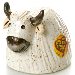 Ceramic White Highland Cow