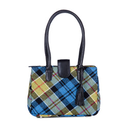Bea Bag in Ancient Colquhoun Tweed & Leather