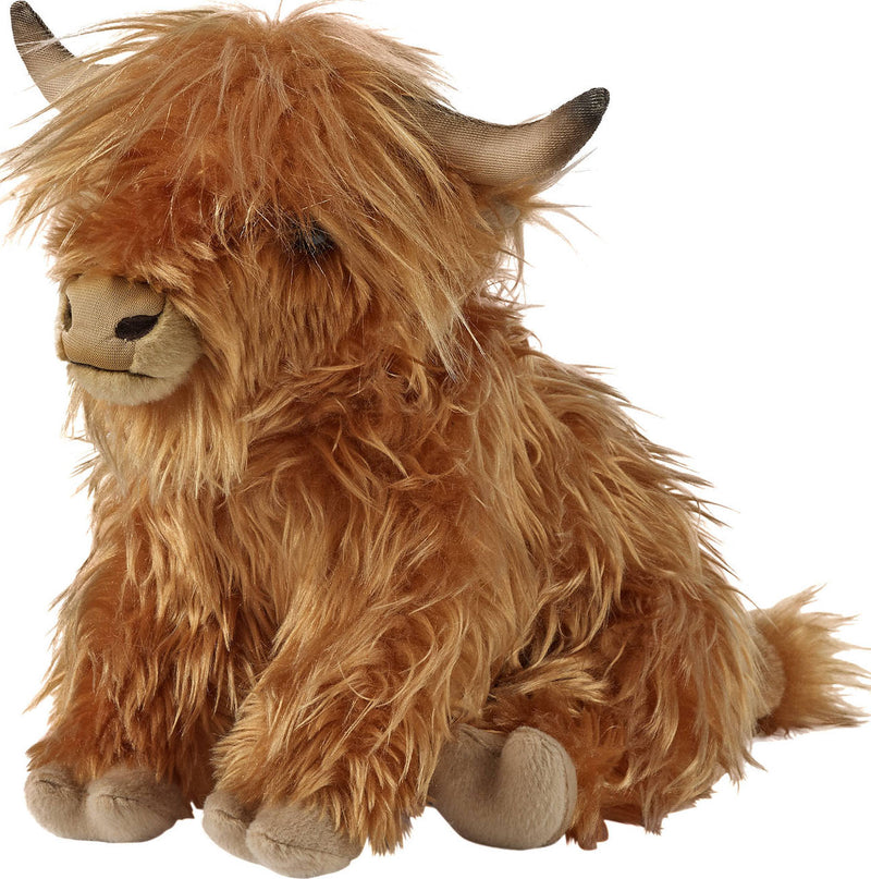 CYISONAL Highland Cow Stuffed Animals Plush Toy Fluffy Bull Animal  Doll Soft Gift for Kids Boys Girls, 10 inch Tall : Toys & Games