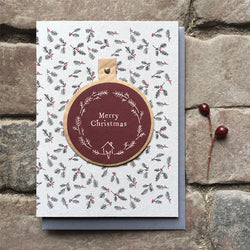 Christmas Card - Merry Christmas Bauble