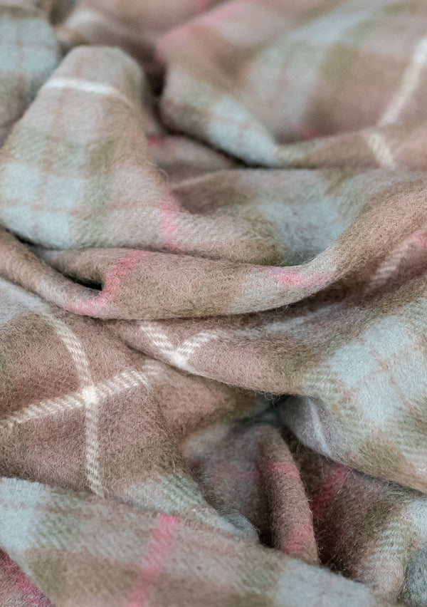 Super Soft Lambswool Baby Blanket in Fraser Hunting Weathered Tartan
