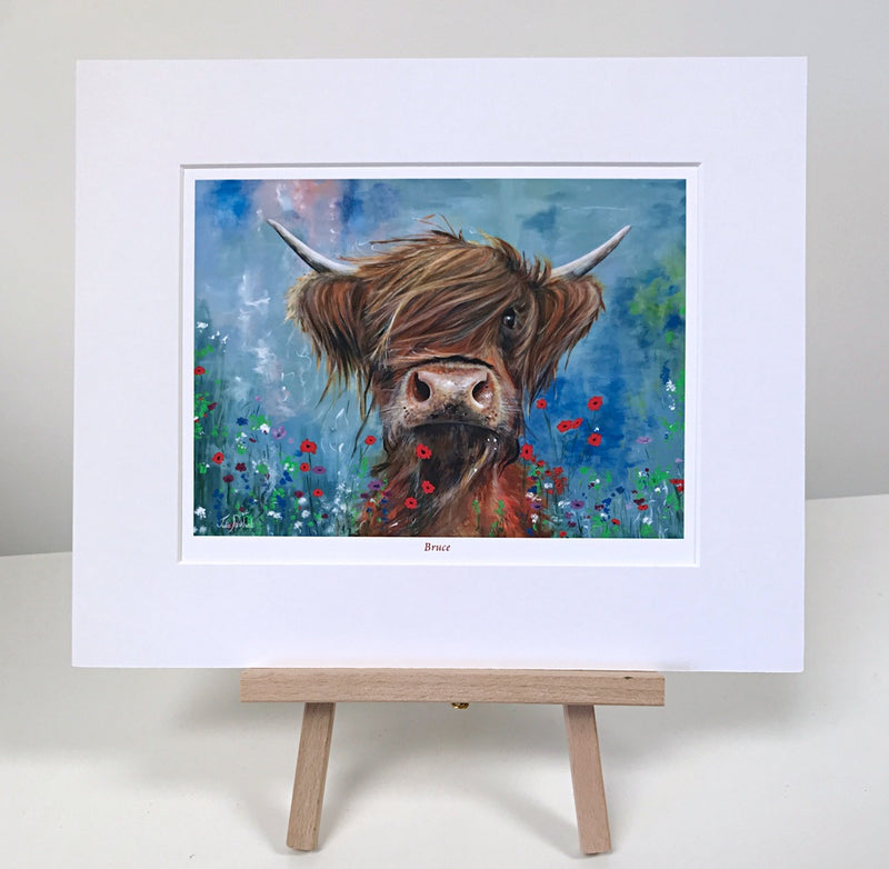 Highland Cow Mini Prints by Pankhurst Gallery