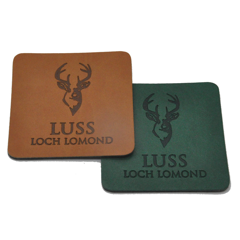 Luss Embossed Leather Coaster - Luss General Store