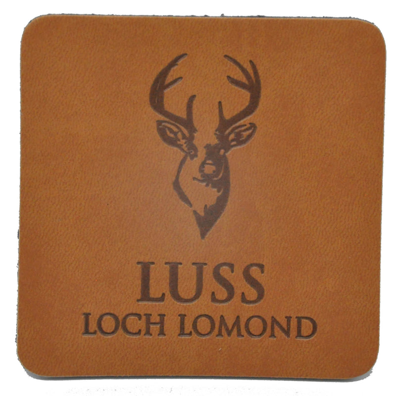 Luss Embossed Leather Coaster - Luss General Store