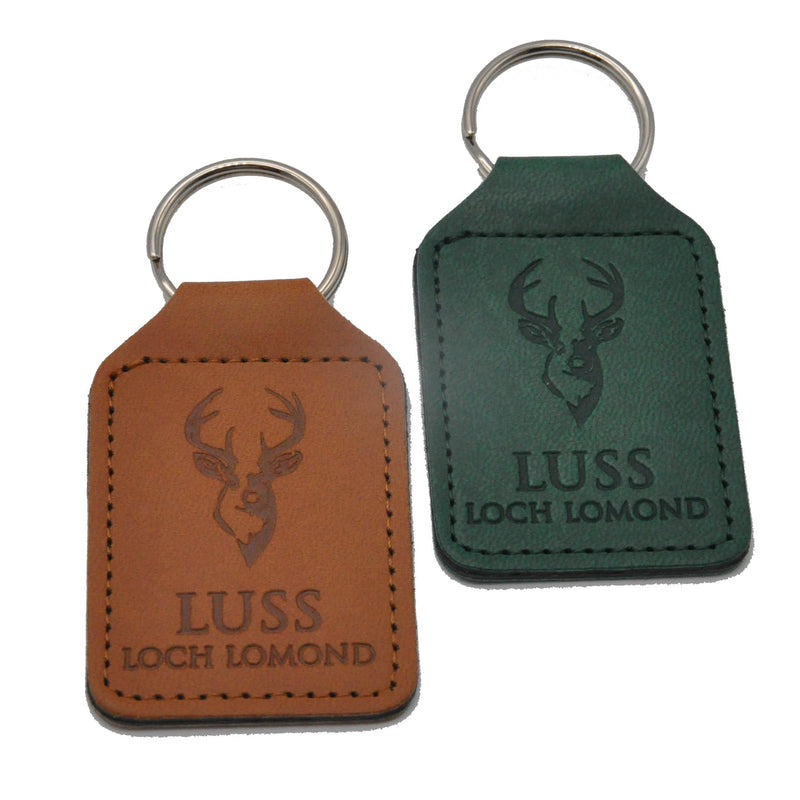 Luss Embossed Leather Keyring - Luss General Store