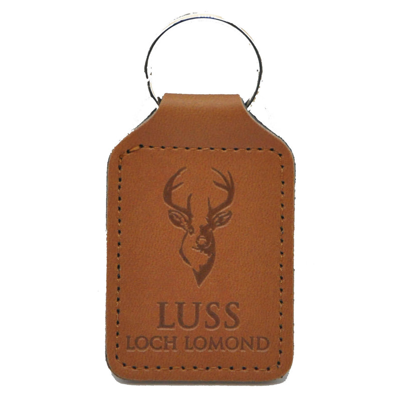 Luss Embossed Leather Keyring - Luss General Store