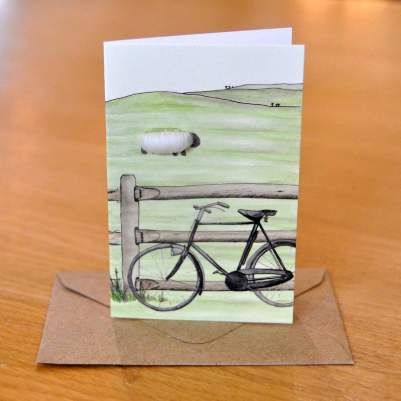 Mini Animal Greeting Card with Wool - Luss General Store