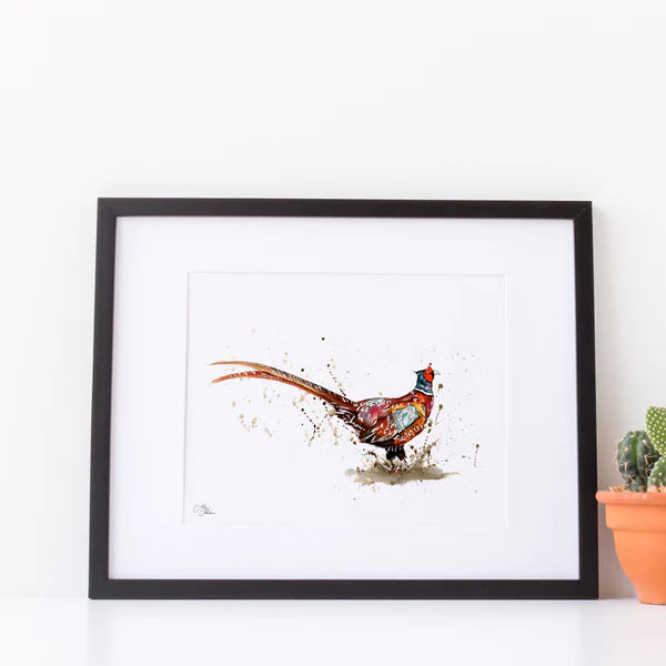 Pheasant Print by Meg Hawkins